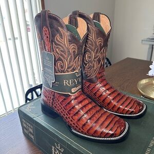 ReyWelt Men's Brown Western Boots 9.5